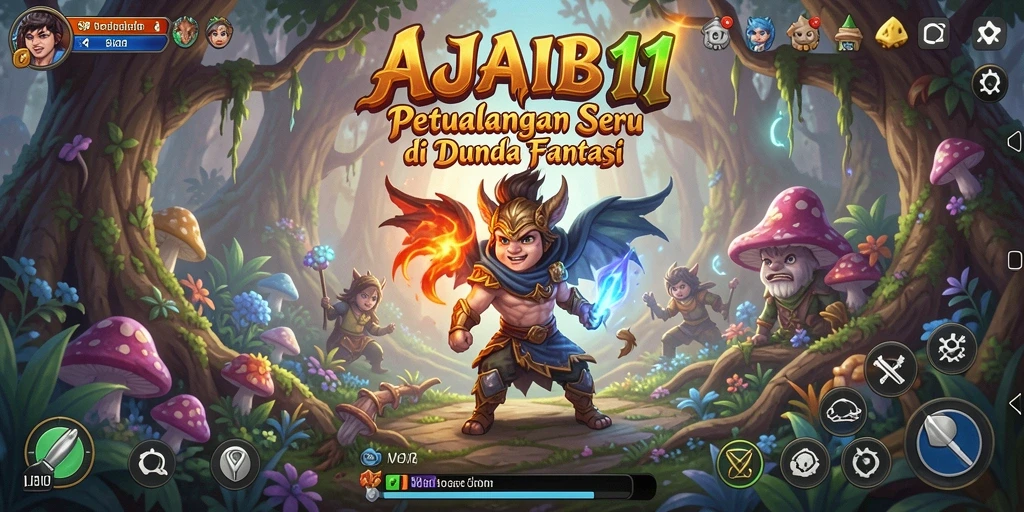 Screenshot gameplay AJAIB11 yang menampilkan petualangan seru.