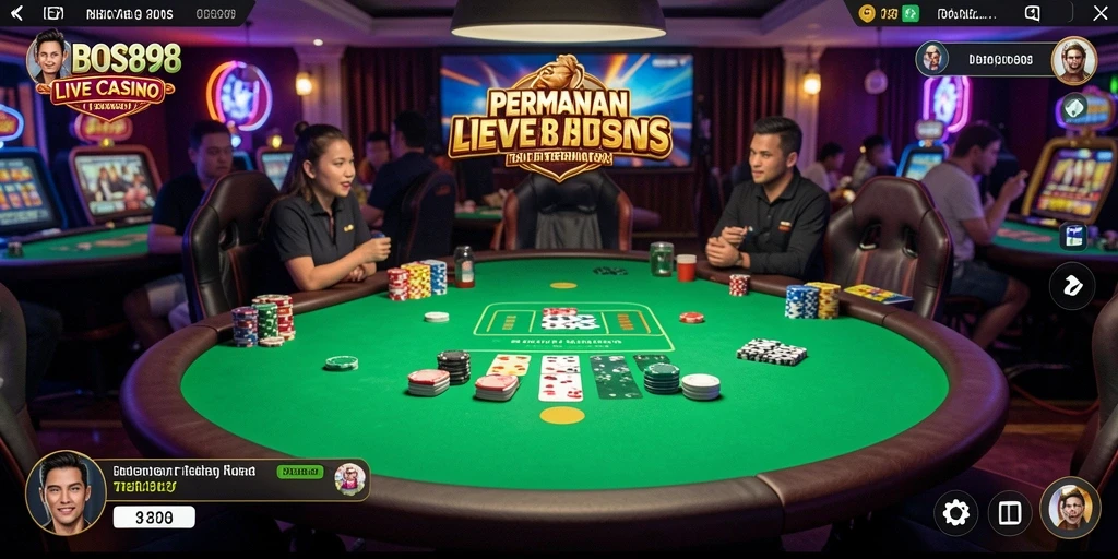Tampilan gameplay Live Casino yang mengasyikkan dan interaktif.