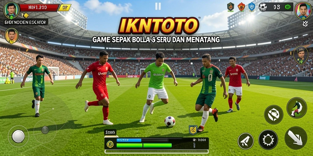 Tampilan gameplay <strong>IKNTOTO</strong> dengan aksi mendebarkan di lapangan.