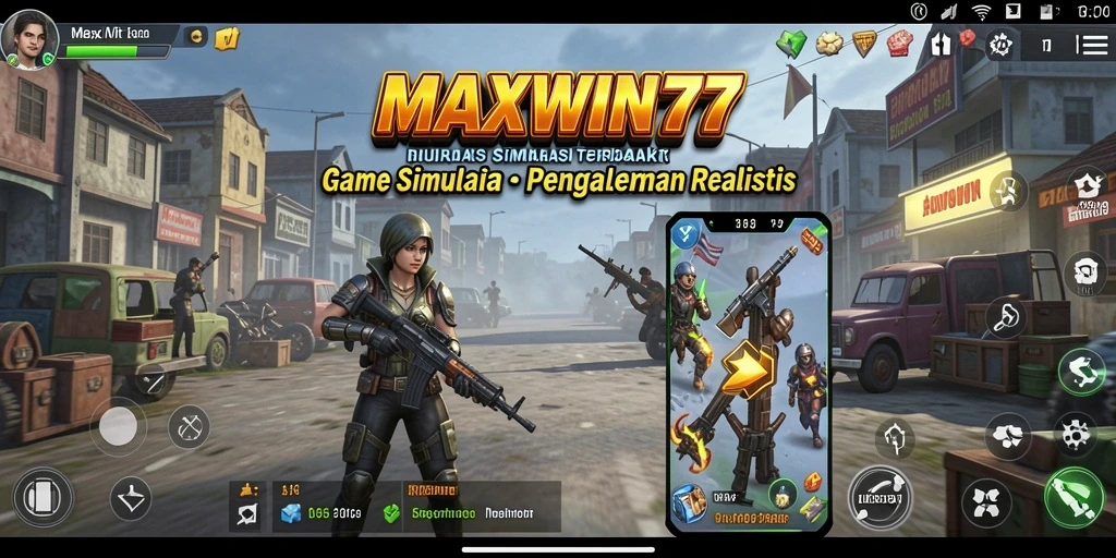 Tangkapan layar MAXWIN77 menunjukkan gameplay yang realistis dan interaktif.