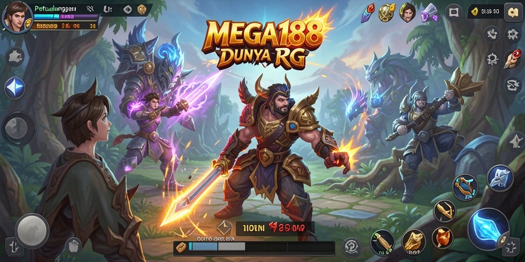 Tampilan gameplay seru di dunia RPG MEGA188.